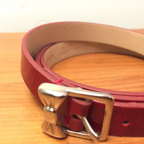 Betsey Johnson Accessories - Betsey Johnson red bow buckle belt Betsey Johnson Accessories - Betsey Johnson red bow buckle belt